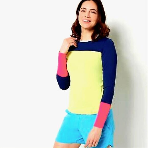 Women's Crew Neck Long Sleeve Rash Guard UPF 50 Sun Protection Modest Swim Tee - Picture 1 of 13